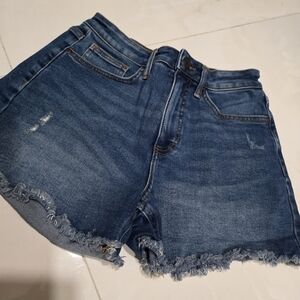 LC Lauren Conrad Dark Blue Jean Shorts